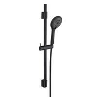 BRAUSEGARNITUR  - Schwarz, Basics, Metall (13/70/8cm) - Wenko