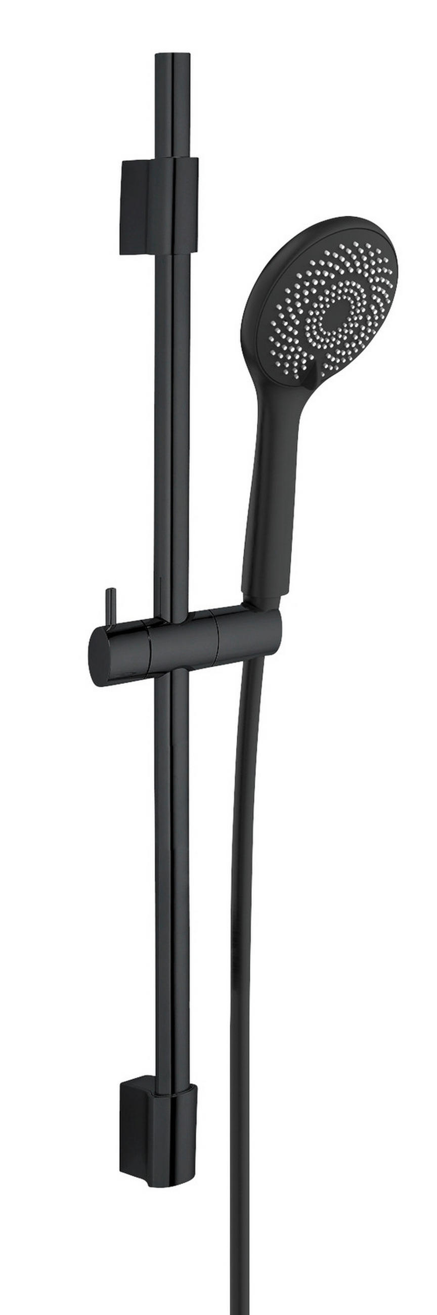 BRAUSEGARNITUR  - Schwarz, Basics, Metall (13/70/8cm) - Wenko
