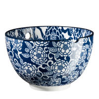 SKÅL 15 cm cm   - vit/blå, Basics, keramik (15 cmcm) - Mäser