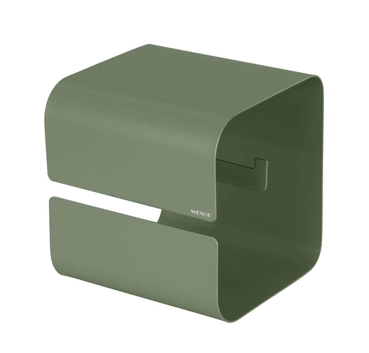 TOILETTENPAPIERHALTER - Grün, MODERN, Metall (14/14,5/13,7cm) - Wenko