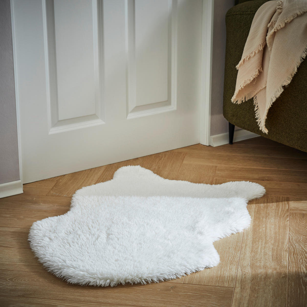 MŰSZŐRME - fehér, Konventionell, textil/szőrme (60/90cm) - Boxxx