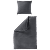 BETTWÄSCHE Seersucker 240/220 cm  - Dunkelgrau, Basics, Textil (240/220cm) - Bierbaum