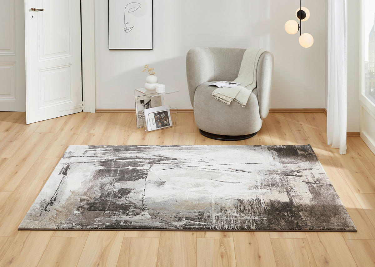 WEBTEPPICH 200/290 cm Argentum Anthrazit, Braun, Grau  - Anthrazit/Braun, Design, Kunststoff/Textil (200/290cm)