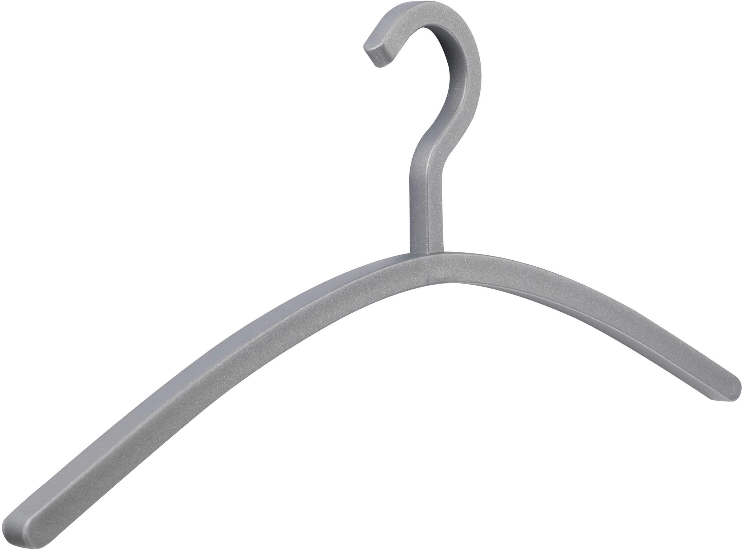 KLEIDERBÜGEL 46 cm Kunststoff  - Silberfarben, Design, Kunststoff (46cm)