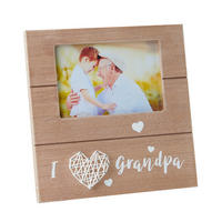 OKVIR ZA SLIKE       21/21/2,4 cm   - bela/rjava, Trend, tekstil/leseni material (21/21/2,4cm) - My Baby Lou