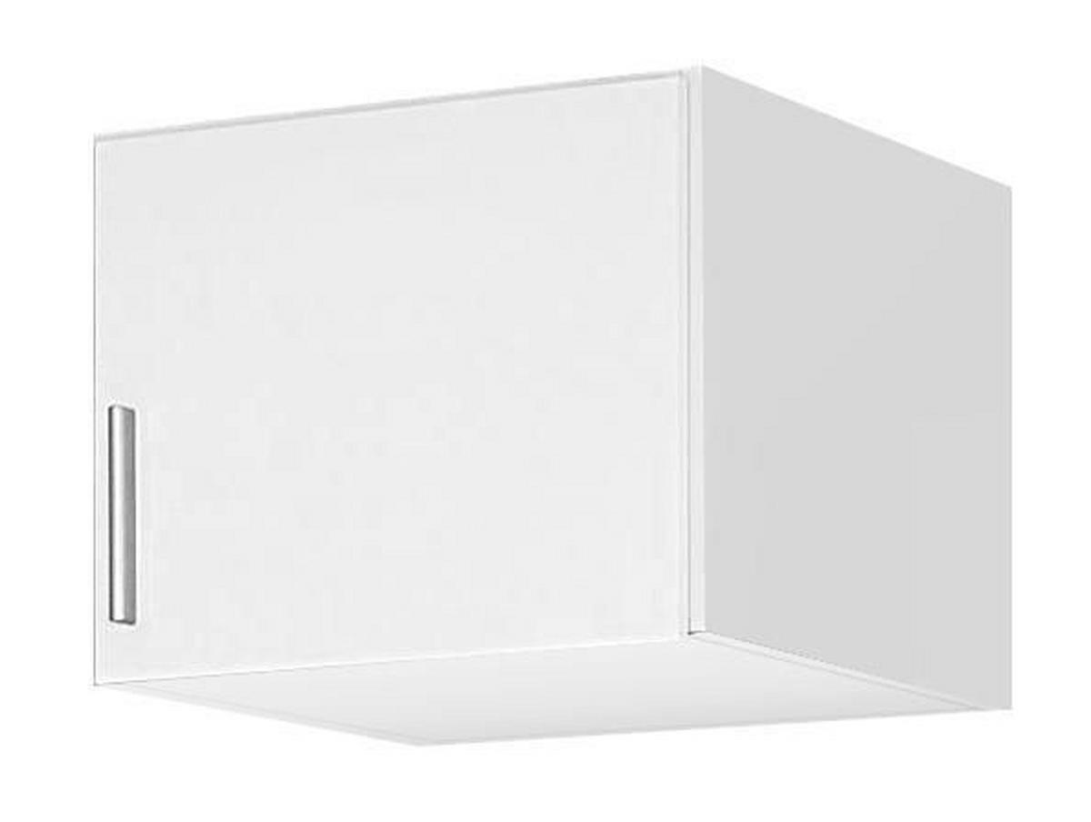 ÖVERSKÅP 47/39/54 cm   - vit/aluminiumfärg, Design, trämaterial/plast (47/39/54cm) - Carryhome