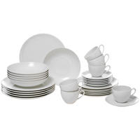 KOMBISERVICE 30-teilig 6 Personen Perlmutt Savona uni  - Perlmutt, Konventionell, Keramik (36,5/31,2/36,9cm) - Seltmann Weiden