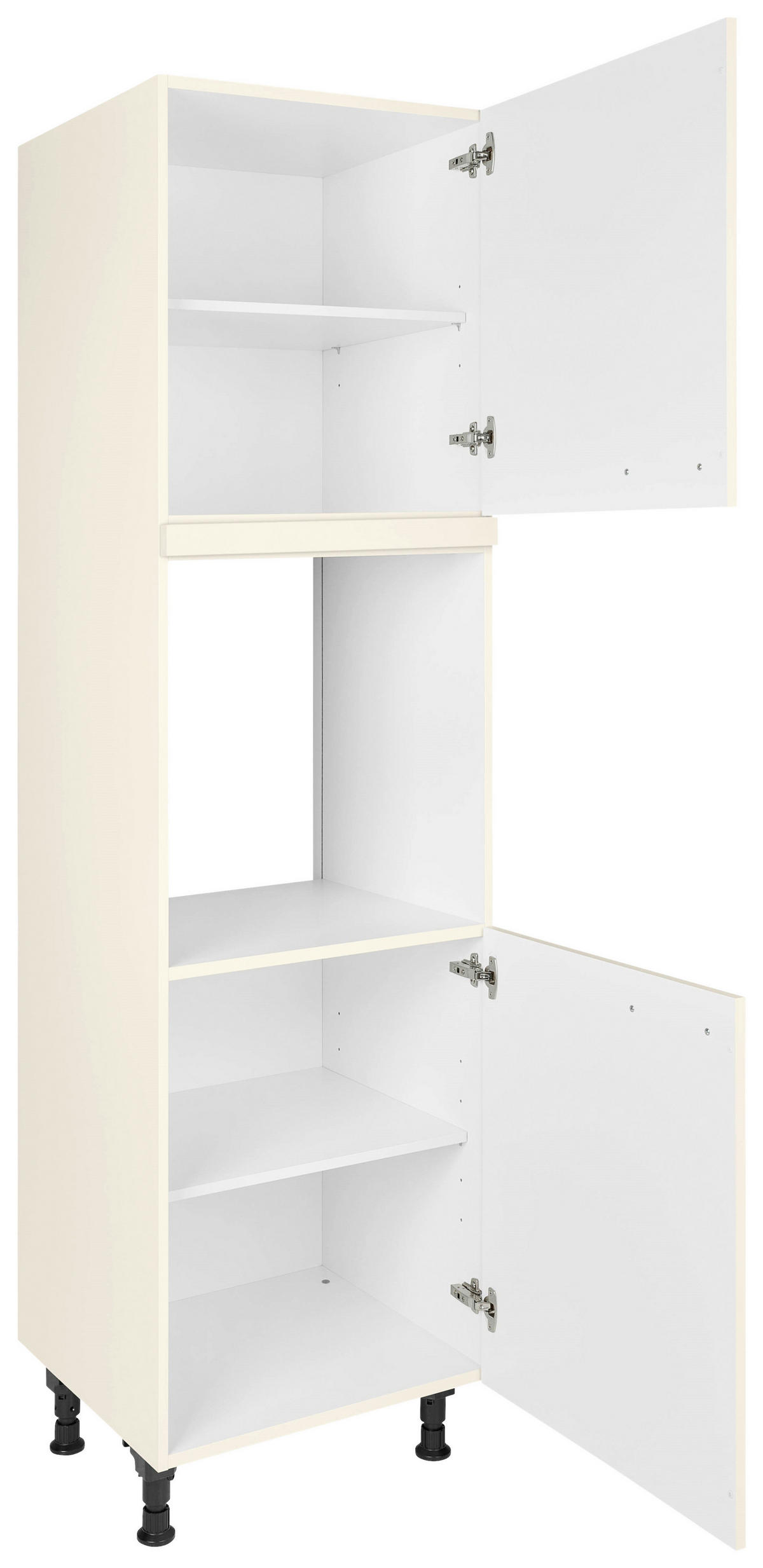 GERÄTEUMBAUSCHRANK 60/216,6/58 cm  in Magnolie  - Edelstahlfarben/Magnolie, MODERN, Holzwerkstoff/Metall (60/216,6/58cm) - Nobilia