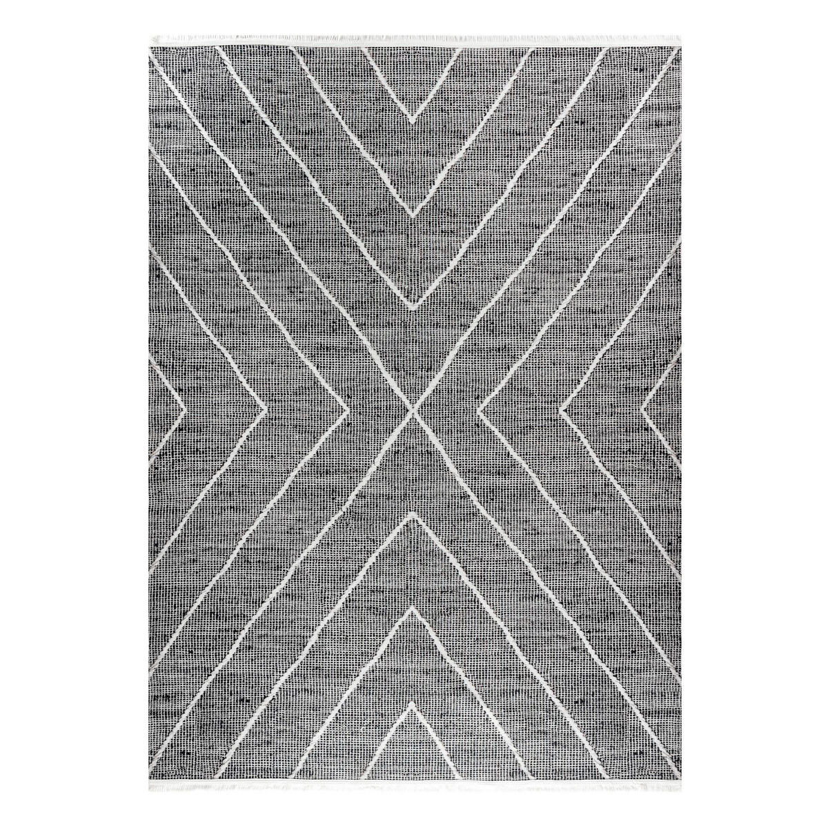 Webteppich Emilian 120/170 cm Efe Grau  - Grau, Natur, Naturmaterialien/Textil (120/170cm)