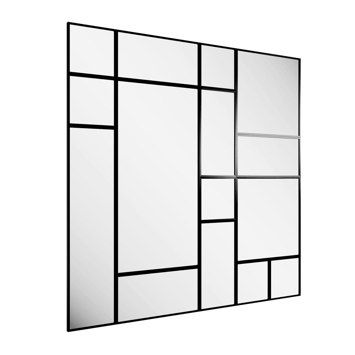 DEKOSPIEGEL    in rechteckig  - Schwarz, Basics, Glas/Holz (210/210/2.5cm)