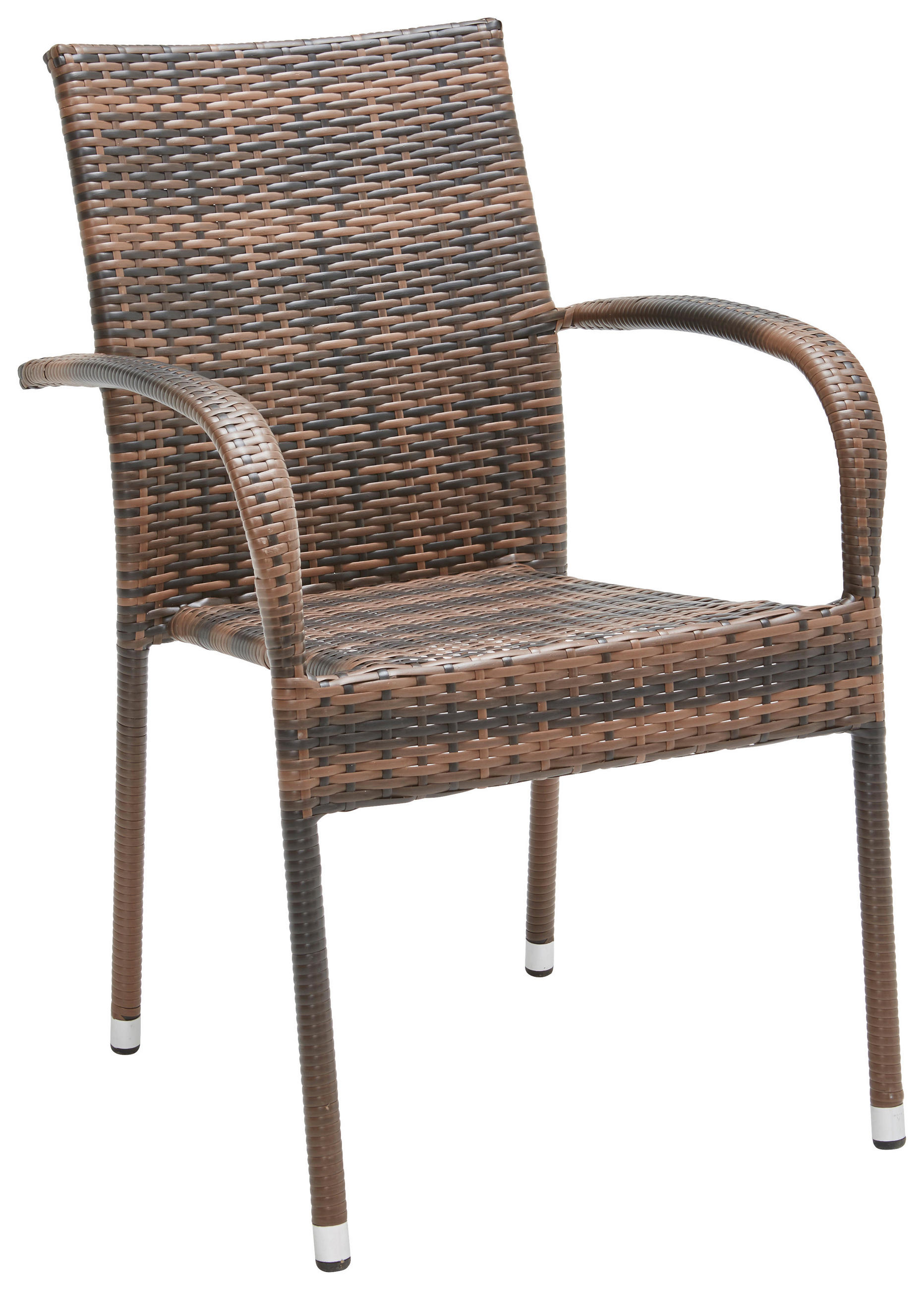 STOLICA VRTNA  sivo-smeđa  metal, plastika      - sivo-smeđa/tamno smeđa, Moderno, metal/plastika (64/87/56cm) - Ambia Garden