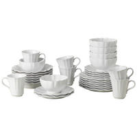 KOMBISERVICE Weiß ROSA 30-teilig 6 Personen  - Weiß, Basics, Keramik - Costa Nova