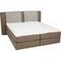 BOXSPRINGBETT Lederlook, Webstoff 180/200 cm INKL. Matratze, Topper - Schlammfarben/Alufarben, KONVENTIONELL, Kunststoff/Textil (180/200cm) - Bentley BOXSPRINGBETT Lederlook, Webstoff 180/200 cm INKL. Matratze, Topper - Schlammfarben/Alufarben, KONVENTIONELL, Kunststoff/Textil (180/200cm) - Bentley