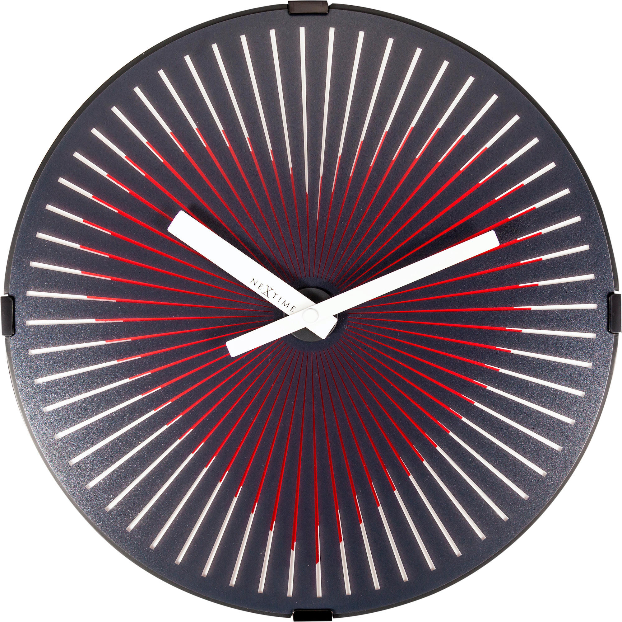 WANDUHR 30,5/30,5/5 cm   - Schwarz, Basics, Kunststoff (30,5/30,5/5cm)