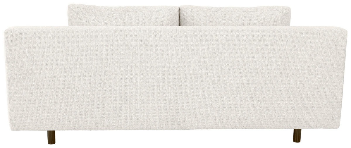 SCHLAFSOFA in Webstoff Creme  - Creme/Schwarz, Design, Textil/Metall (197/84/92,5cm) - home24