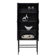 HIGHBOARD , 75/180/40 cm,  - Schwarz/Weiß, LIFESTYLE, Holzwerkstoff/Stein (75/180/40cm) - Ambia Home