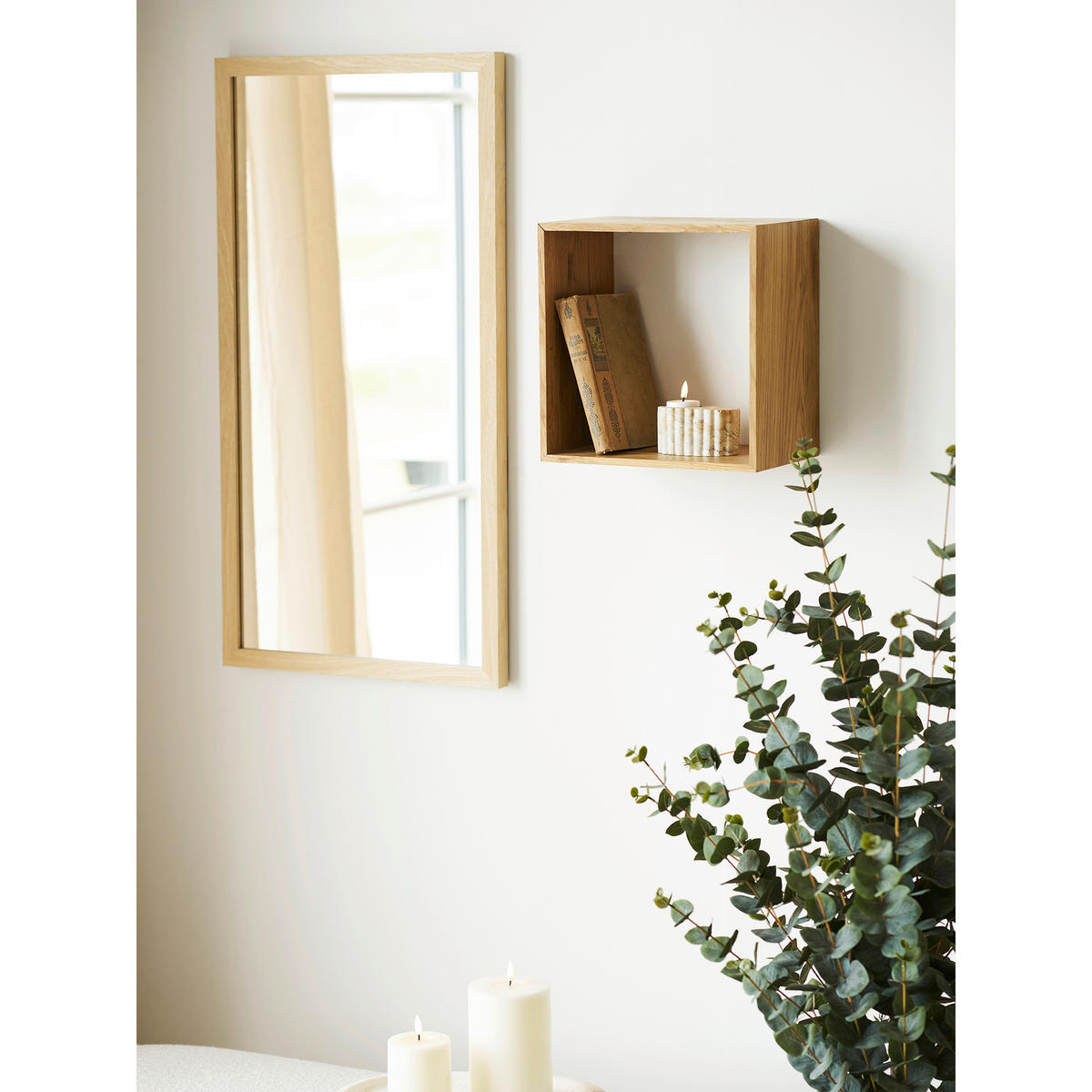 WANDREGAL 30/30/18 cm  - Eichefarben, Basics, Holz (30/30/18cm)