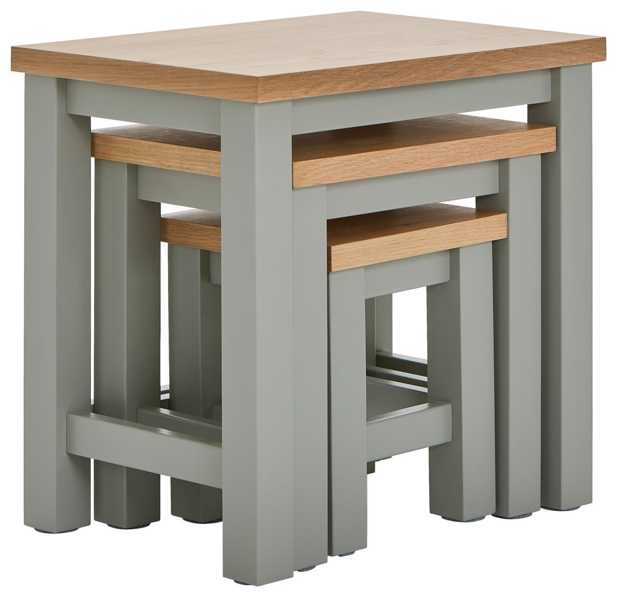 BEISTELLTISCH in Holz, Holzwerkstoff  - Dunkelgrau/Naturfarben, LIFESTYLE, Holz/Holzwerkstoff (52/49/36cm) - MID.YOU
