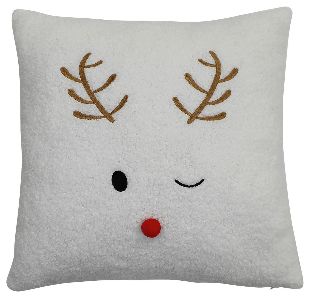 DÍSZPÁRNA 45/45 cm  - krémszínű, Trend, textil (45/45cm) - X-Mas