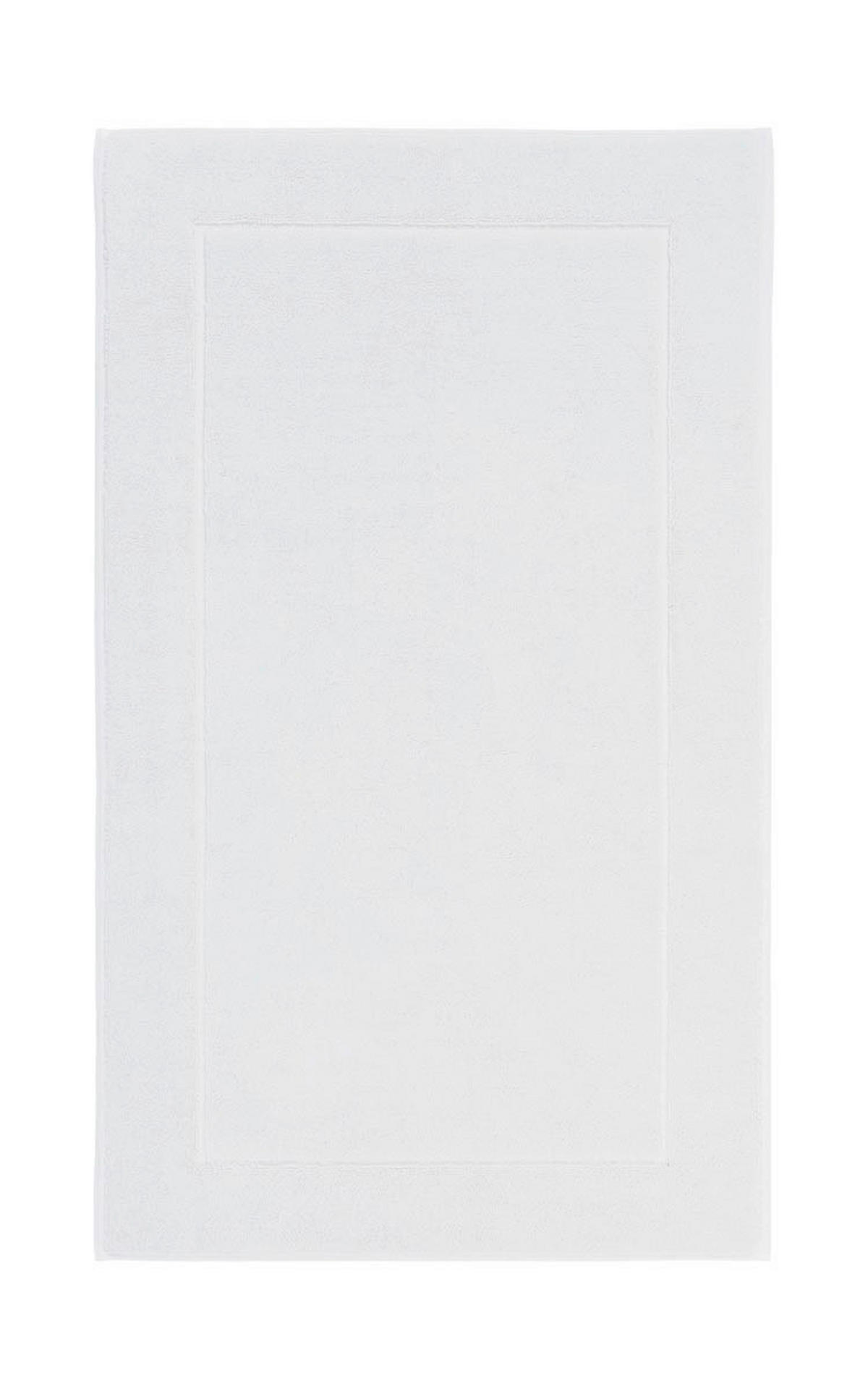 BADEMATTE London Weiß 60/100 cm  - Weiß, Basics, Kunststoff/Textil (60/100cm) - Aquanova