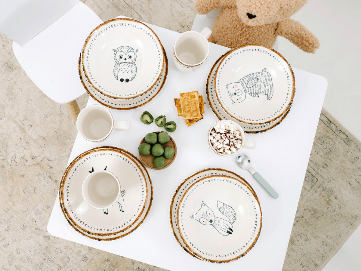 KINDERGESCHIRRSET 3-teilig  - Multicolor, Basics, Keramik - Creatable