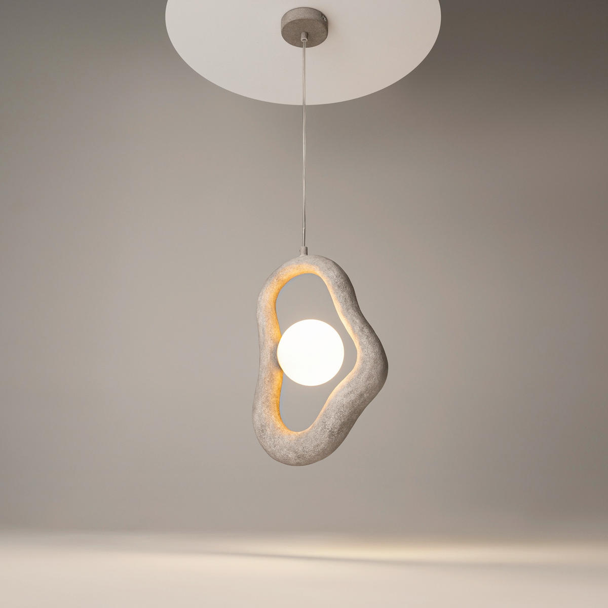 PENDELLEUCHTE Opus 27.5/340.5/12 cm  - Grau, Design, Metall (27.5/340.5/12cm) - MAYTONI