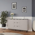 SIDEBOARD  in 136,8/82/35,2 cm  - Kaschmir/Schwarz, MODERN, Holzwerkstoff/Kunststoff (136,8/82/35,2cm) - Carryhome