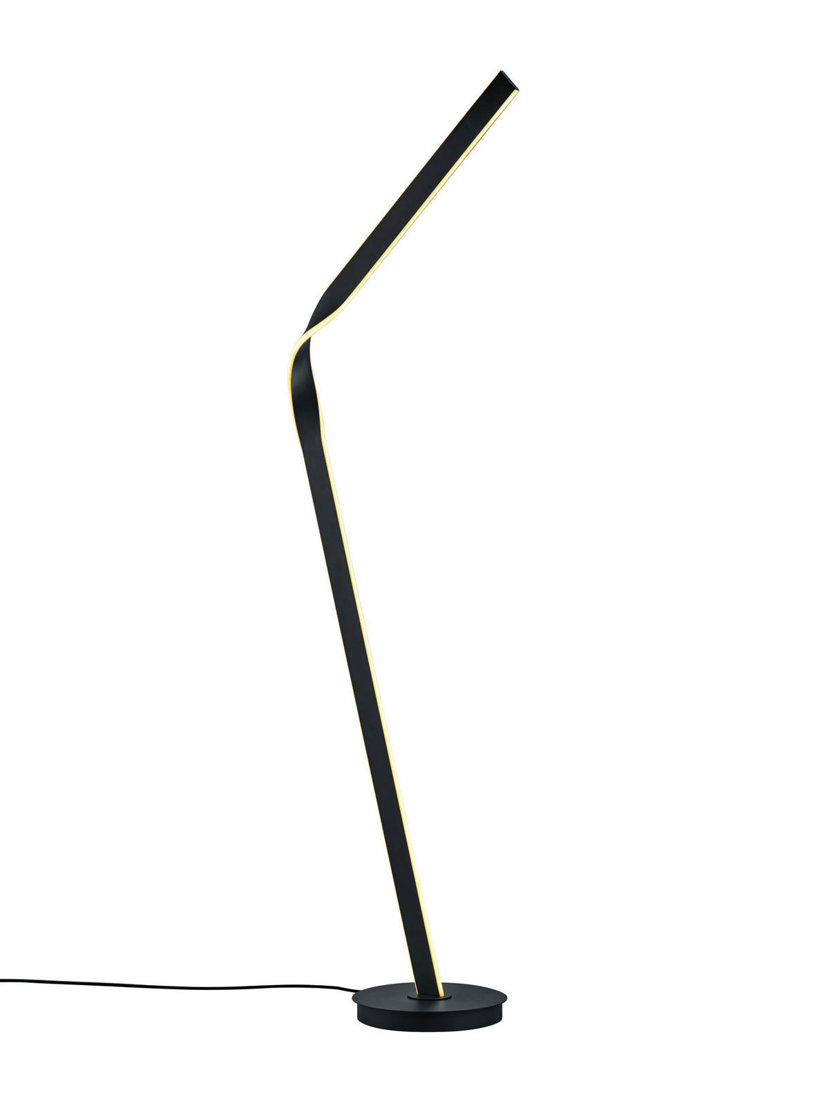 STOJEČA LED-SVETILKA  CINQUE //2000-4000 K// - črna/bela, Trendi, kovina/umetna masa (181/53/30cm) - Cinque