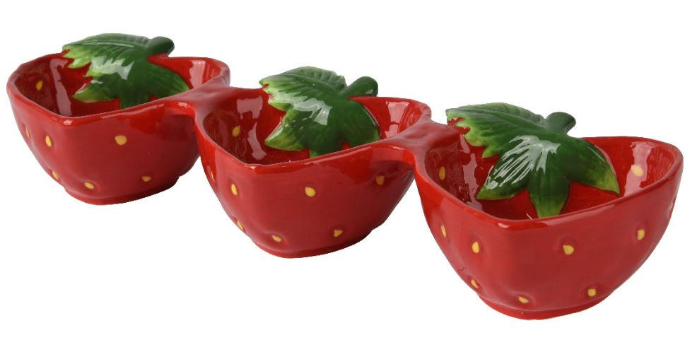 BOL PENTRU GUSTĂRI  - roșu, Basics, ceramică (9/27,5/4cm)