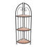 GARTEN-ECKREGAL Metall - Terra cotta/Schwarz, Trend, Keramik/Metall (30/30/116,5cm) GARTEN-ECKREGAL Metall - Terra cotta/Schwarz, Trend, Keramik/Metall (30/30/116,5cm)