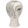 VASE 30 cm  - Weiß Hochglanz/Schwarz, KONVENTIONELL, Keramik (19/30/19cm) - Kare-Design