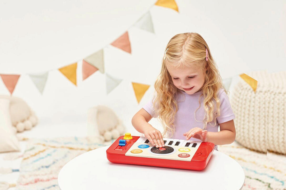 KINDER-MUSIC-PLAYER - Hellrot, Basics, Holzwerkstoff/Kunststoff (34/4,2/18,5cm) - Hape