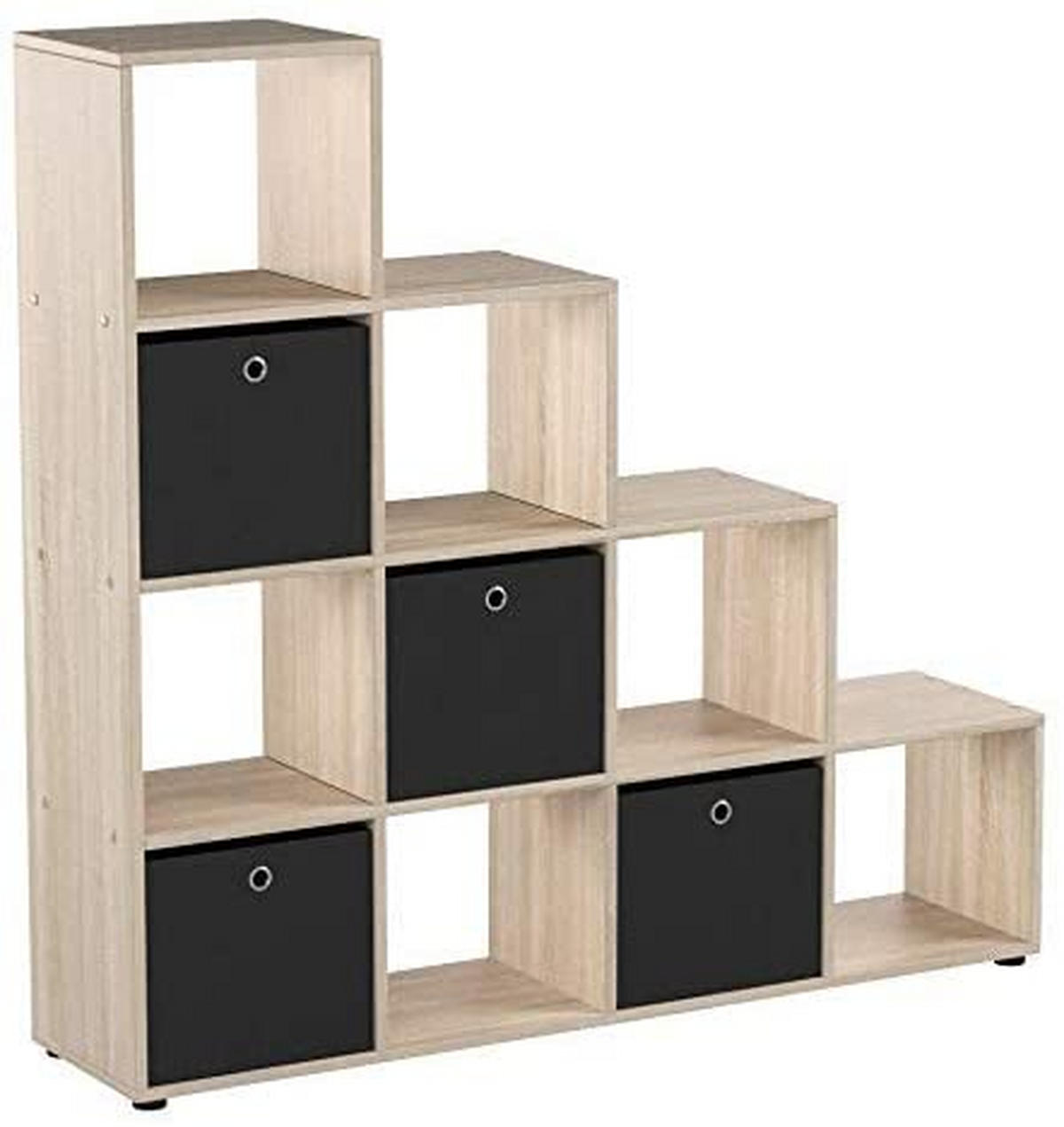RAUMTEILER - Eichefarben/Schwarz, KONVENTIONELL, Holzwerkstoff/Kunststoff (139/144/33cm) - MID.YOU