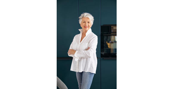 EINBAUKÜCHE   - Dunkelblau, Design, Holzwerkstoff - Novel