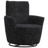 SESSEL in Chenille, Flachgewebe Schwarz  - Schwarz, Design, Textil/Metall (81/92/84cm) - Xora