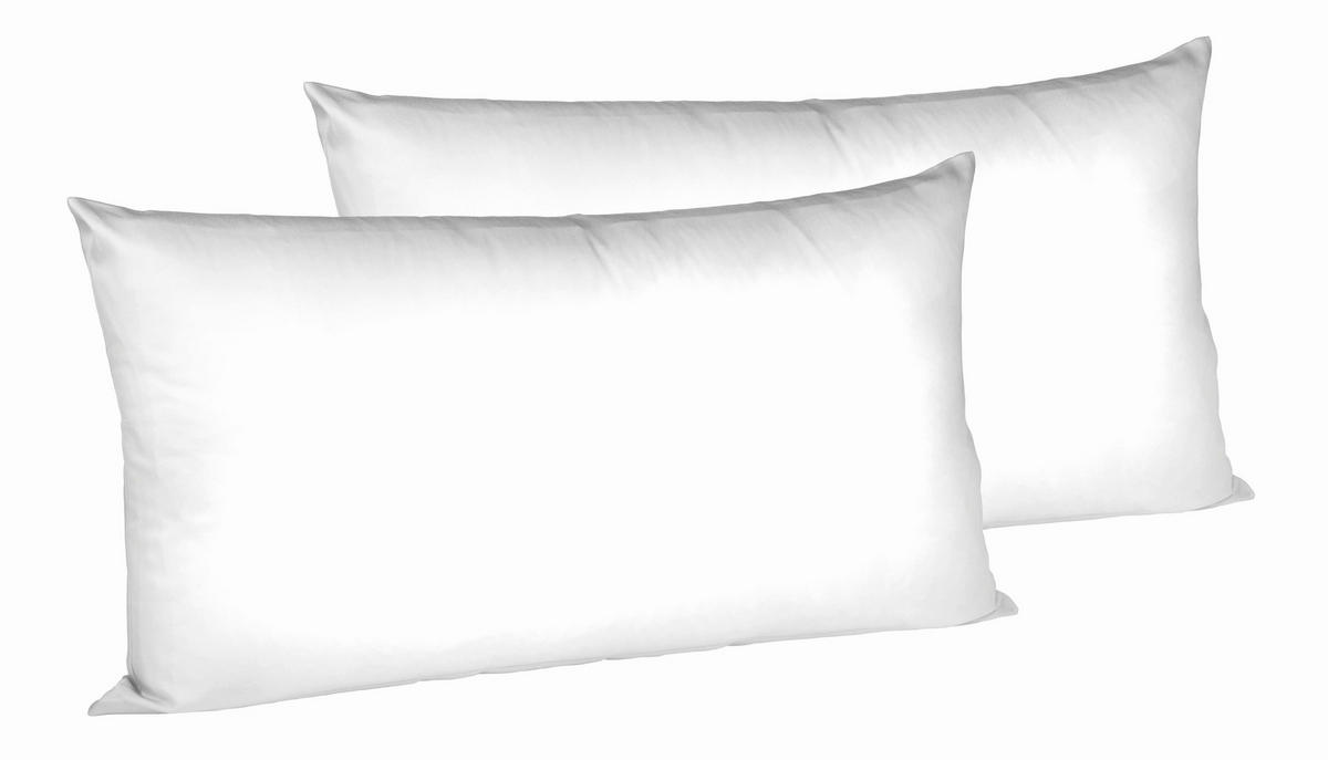 KOPFKISSENBEZUG 40/80 cm  - Weiß, Basics, Textil (40/80cm) - Fleuresse