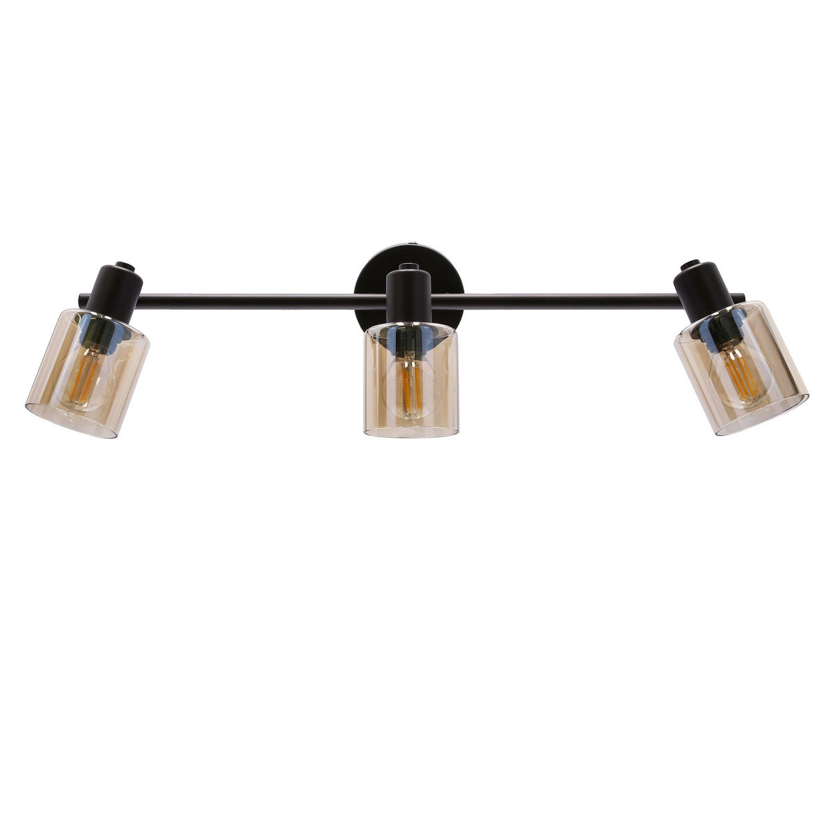 DECKENLEUCHTE Agra 9/58/19 cm  - Schwarz, Design, Glas (9/58/19cm)