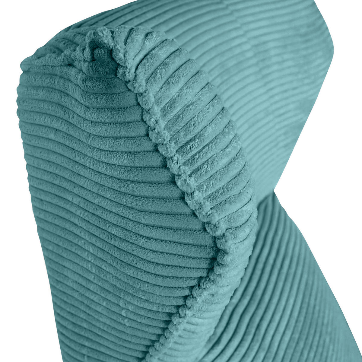 ÖRONLAPPSFÅTÖLJ i manchester petrol  - petrol/svart, Klassisk, metall/textil (83/110/92cm) - MID.YOU