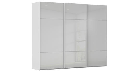 SCHWEBETÜRENSCHRANK  in Grau  - Grau, KONVENTIONELL, Glas/Holzwerkstoff (242/223/68cm) - Novel