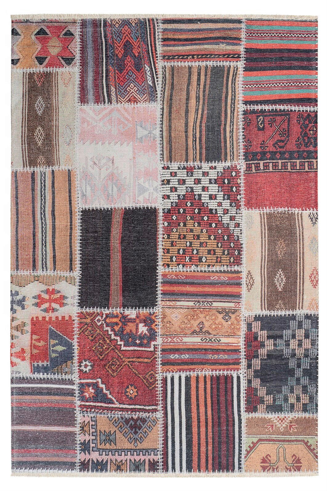 FLACHWEBETEPPICH 75/150 cm Multicolor rechteckig  - Multicolor, Basics, Textil (75/150cm) - Kayoom