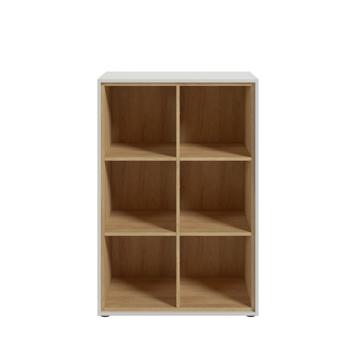 AKTENREGAL Weiß, Hickory  - Schwarz/Weiß, MODERN, Holzwerkstoff/Kunststoff (73,5/110/42,9cm) - Novel