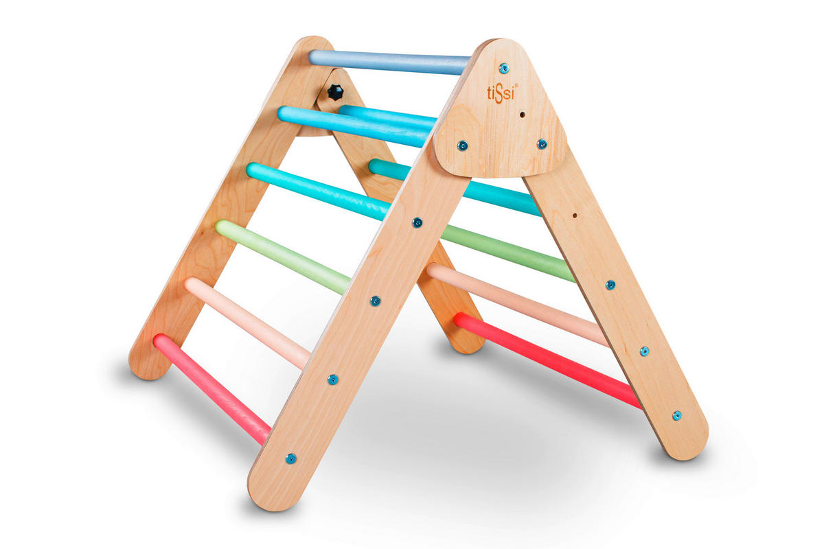 KLETTERDREIECK  - Multicolor, Basics, Holz (70/82/63cm) - tiSsi