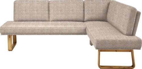 ECKBANK 240/174 cm  in Orange, Eichefarben  - Eichefarben/Orange, Design, Holz/Textil (240/174cm) - Dieter Knoll
