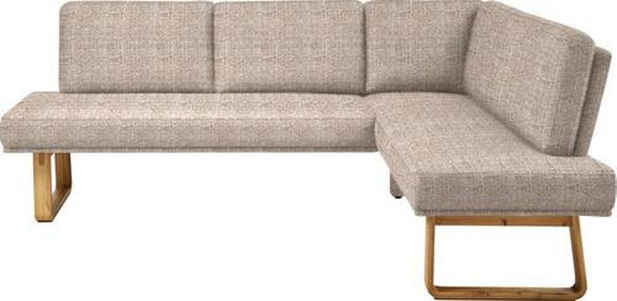 ECKBANK 265/174 cm  in Orange, Eichefarben  - Eichefarben/Orange, Design, Holz/Textil (265/174cm) - Dieter Knoll