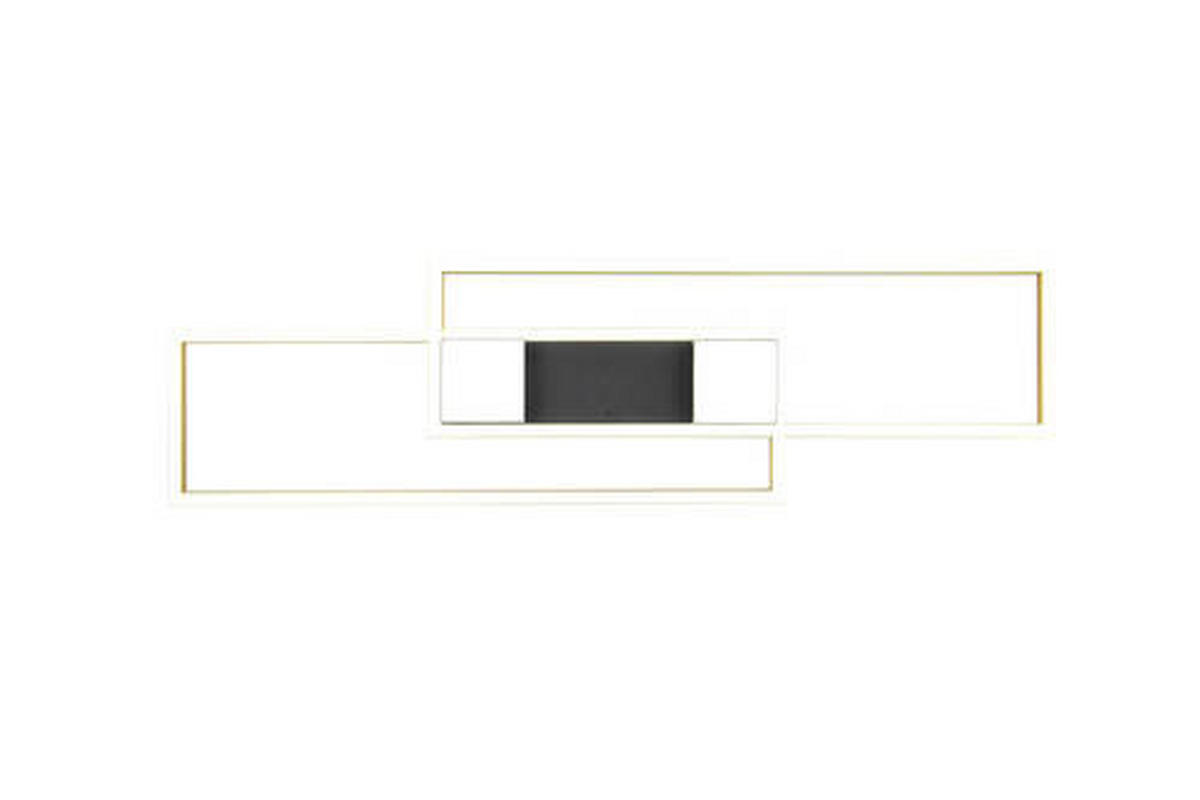 LED-DECKENLEUCHTE    100/28/8 cm  - Messingfarben/Goldfarben, Design, Metall (100/28/8cm) - Trio Leuchten