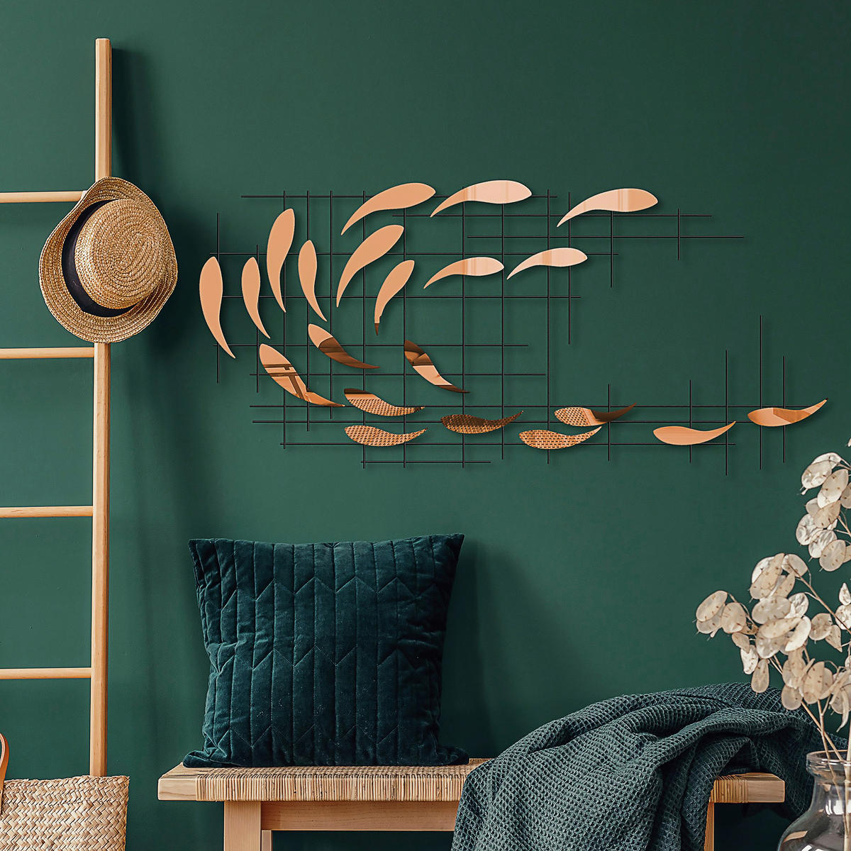 METALLBILD  - Multicolor, Basics, Metall (100/45cm)