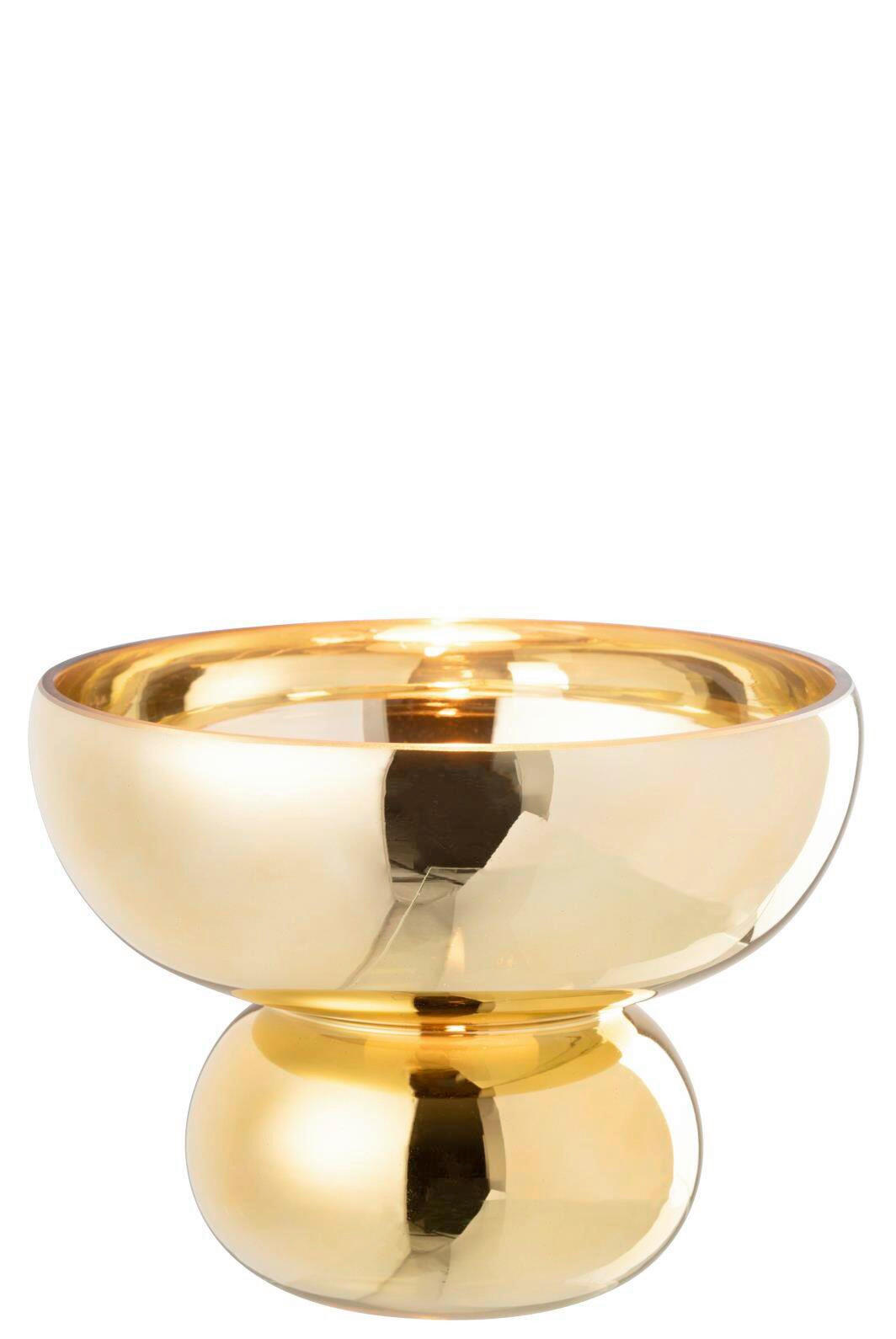 DEKOSCHALE - Goldfarben, Basics, Glas (23/23/17,5cm)