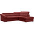 WOHNLANDSCHAFT in Leder Rot - Chromfarben/Rot, KONVENTIONELL, Leder (259/218cm) - Welnova WOHNLANDSCHAFT in Leder Rot - Chromfarben/Rot, KONVENTIONELL, Leder (259/218cm) - Welnova