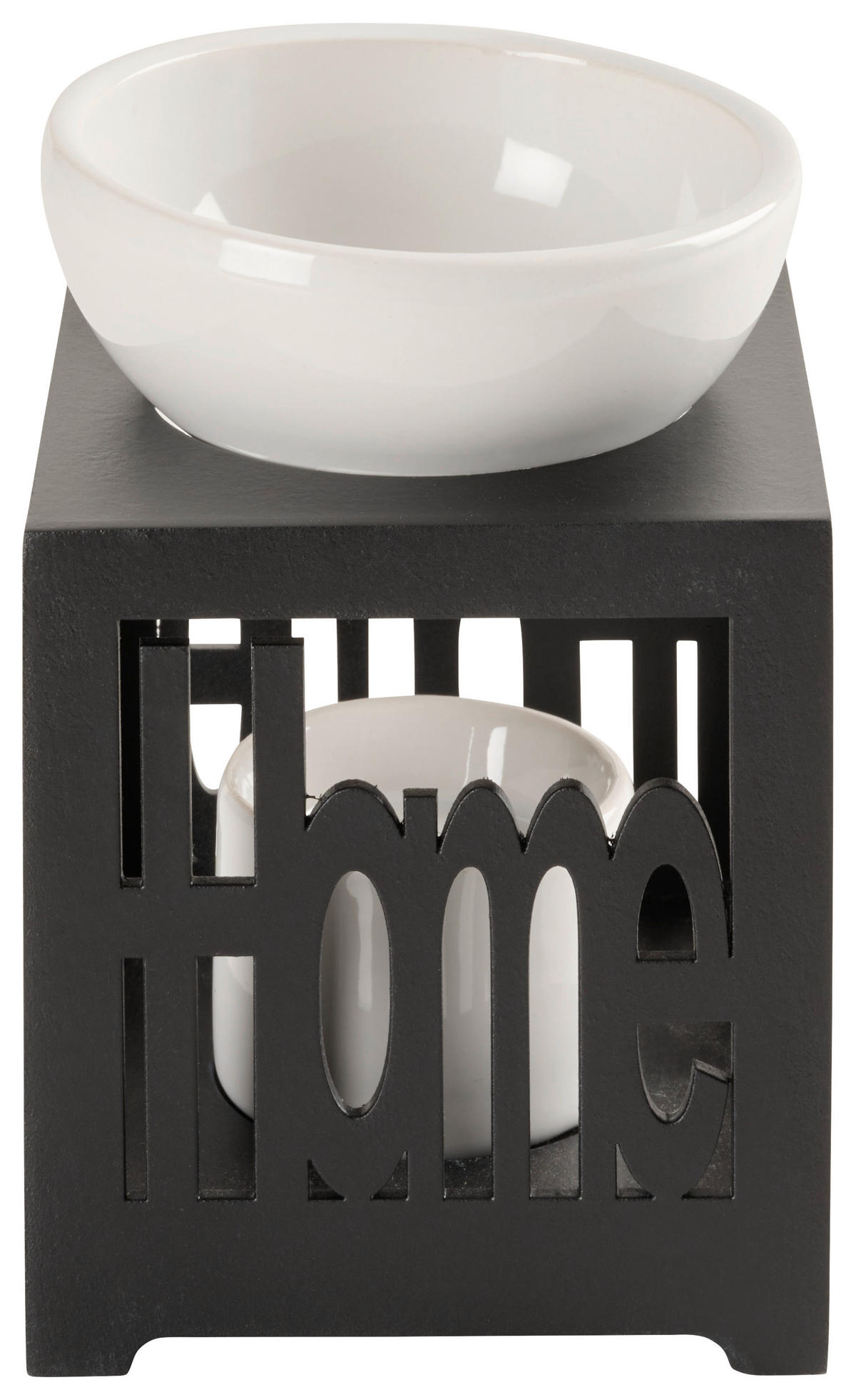 DUFTLAMPE  - Schwarz, Basics, Holz (10,2/9,5/13,5cm)