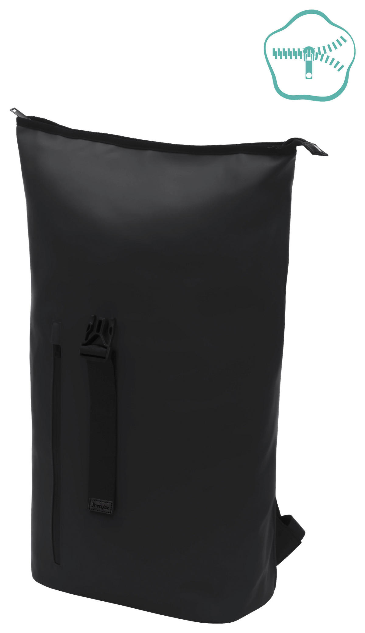 WICKELRUCKSACK Soft Touch  - Schwarz, Basics, Textil (60/38/15cm) - Jimmylee